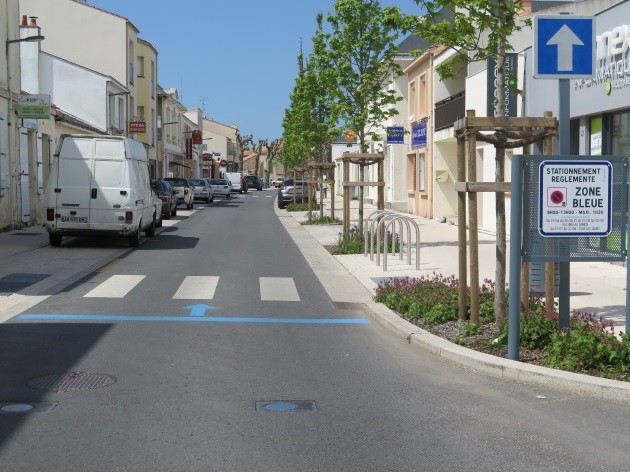 Le centre-ville de Saint-Jean-de-Monts modernisé et stationnement zone bleue