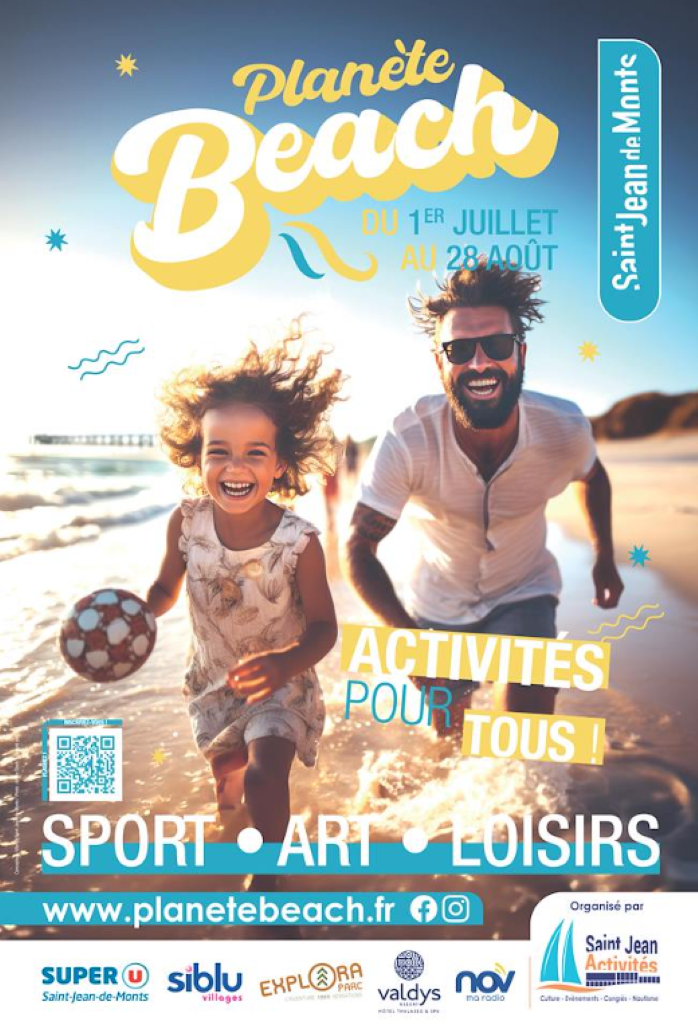Affiche Planète Beach (Personnalisé)