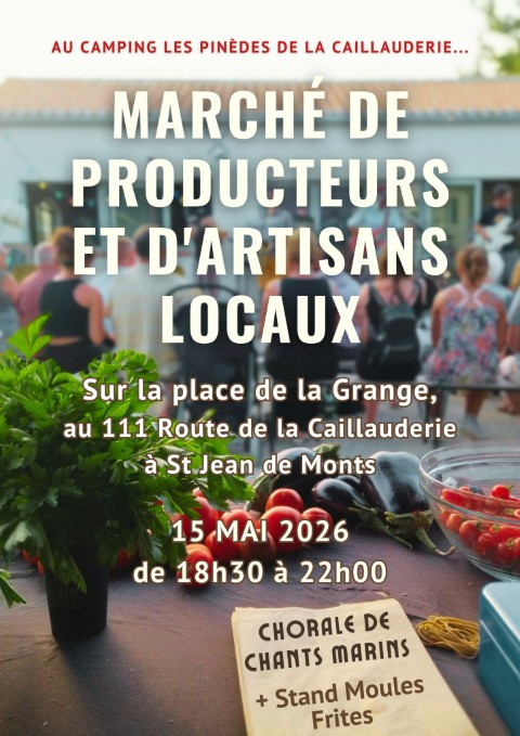 Marché camping les Pinèdes de la Caillauderie