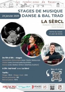 Stage de musique danse & bal trad