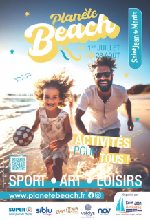 Affiche Planète Beach (Personnalisé)