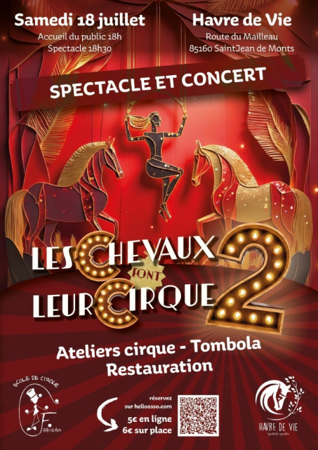 Les chevaux font leur Cirque