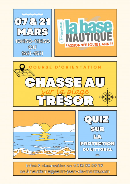 Course d'orientation - Chasse au trésor sur la plage